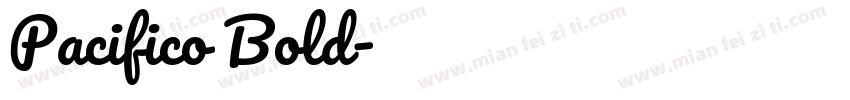 Pacifico Bold字体转换